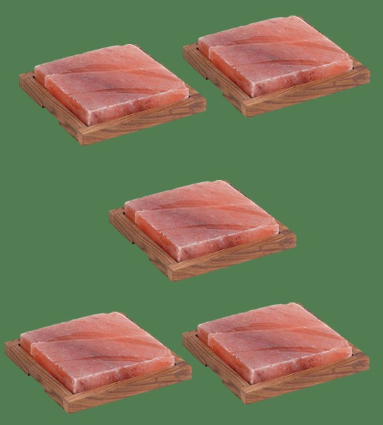 Himalayan Salt Plank Large with holder 5 units